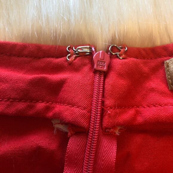 Ellen Tracy Orange Pockets Mini Pencil Skirt Size 10 - Picture 4 of 7